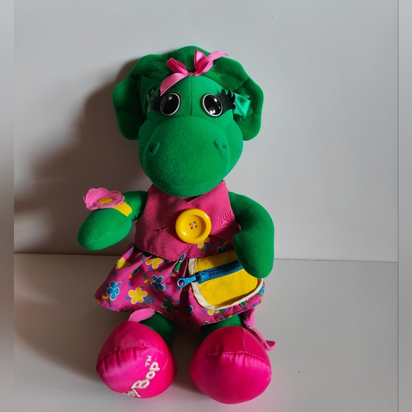 Baby Bop Teach Me 17" Plush Doll Vtg 1993 Dinosaur Playskool Barney - Picture 1 of 5